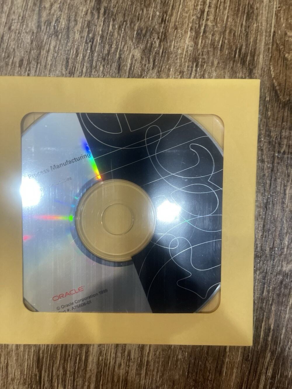 Vintage Oracle Process Manufacturing Applications CD 1999 A75606-01 Rare